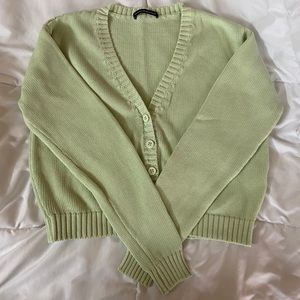 Brandy Melville Light Green Cardigan